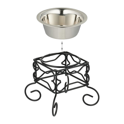 Raised Dog Bowl Stand, 300 ml, Stainless Steel