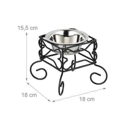 Raised Dog Bowl Stand, 300 ml, Stainless Steel