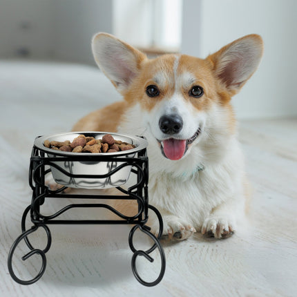 Raised Dog Bowl Stand, 300 ml, Stainless Steel