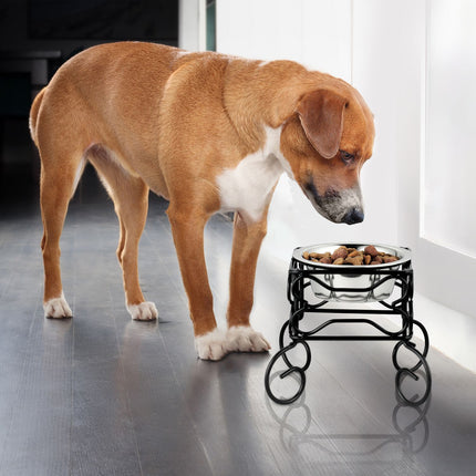Raised Dog Bowl Stand, 300 ml, Stainless Steel