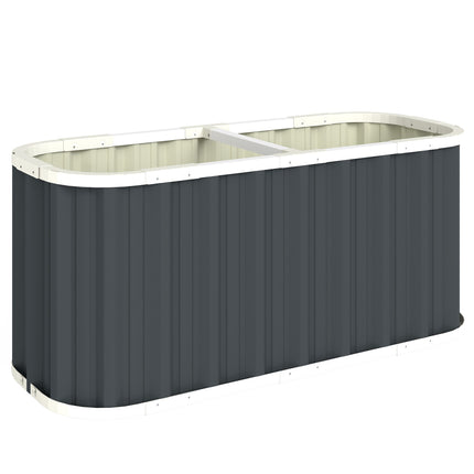 Raised Garden Bed, 61 cm Deep, Galvanized Steel