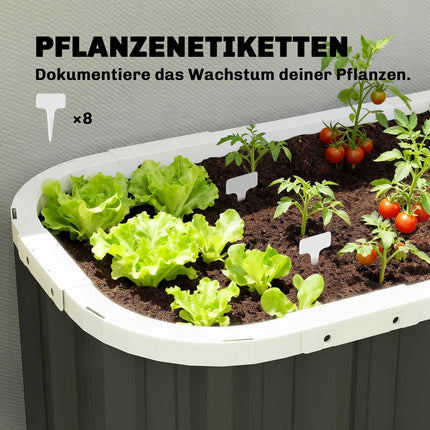 Raised Garden Bed, 61 cm Deep, Galvanized Steel