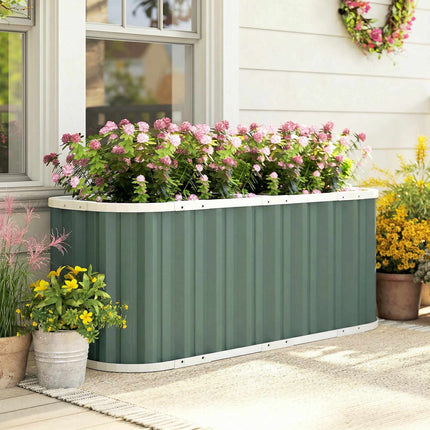 Raised Garden Bed, 61 cm Deep, Galvanized Steel