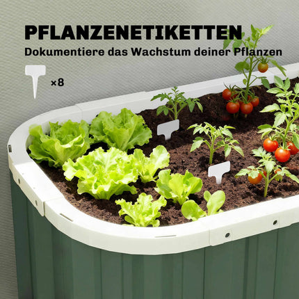 Raised Garden Bed, 61 cm Deep, Galvanized Steel