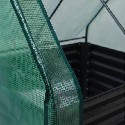 Raised Garden Bed with Greenhouse Cover