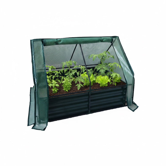 Raised Garden Bed with Greenhouse Cover