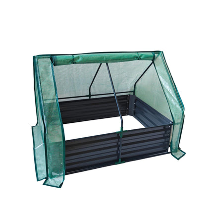 Raised Garden Bed with Greenhouse Cover
