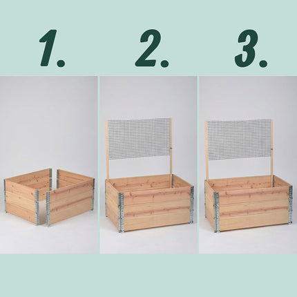 Raised Garden Bed with Trellis for Vegetables & Herbs