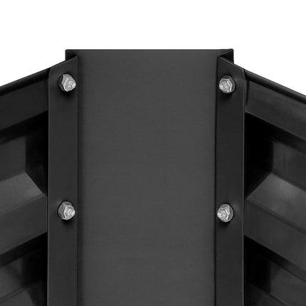 Raised Metal Flower Bed – Rectangular, Galvanized