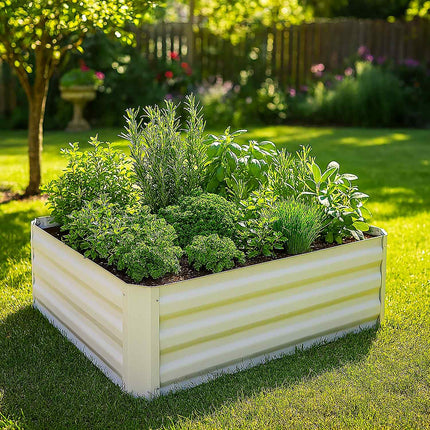 Raised Metal Flower Bed – Rectangular, No Bottom