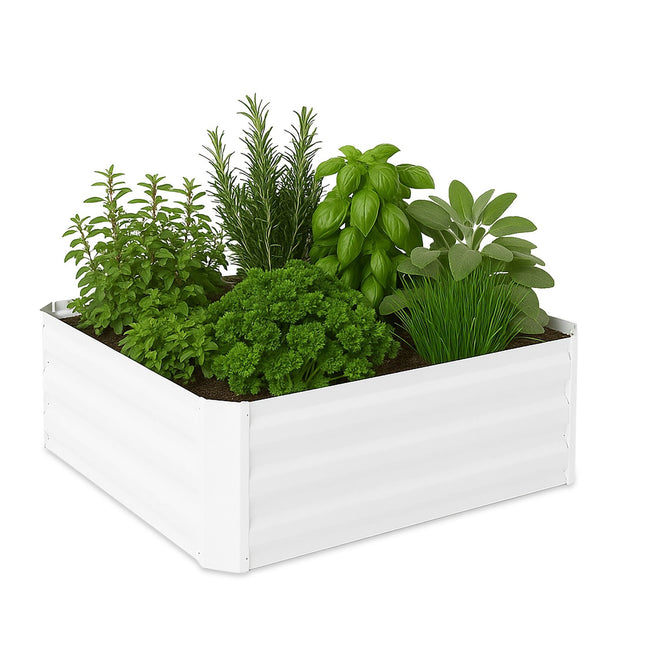 Raised Metal Flower Bed – Rectangular, No Bottom