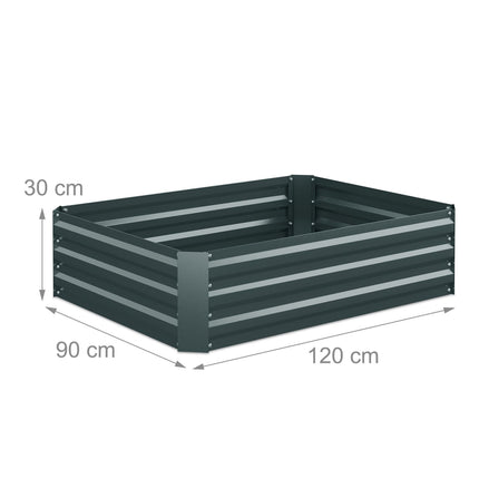Raised Metal Flower Bed for Vegetables and Herbs