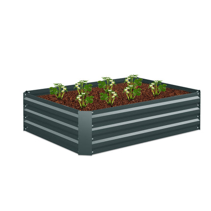 Raised Metal Flower Bed for Vegetables and Herbs
