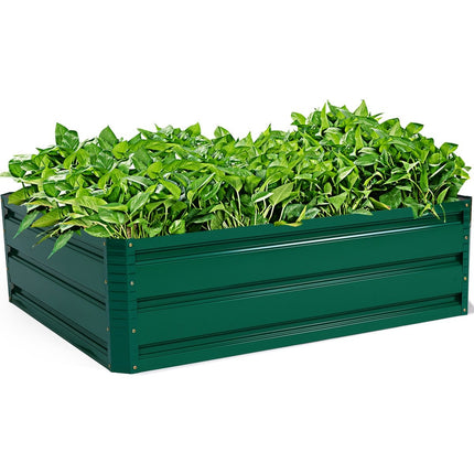 Raised Steel Planter Box for Vegetables and Herbs, 100x30.5x80 cm