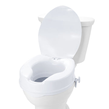Raised Toilet Seat Riser, 4 Inch, 300 lb, Universal