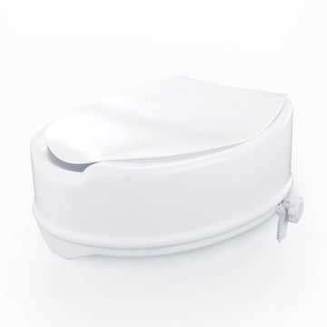 Raised Toilet Seat Riser, 6 Inch, 300 lb, Universal Locking