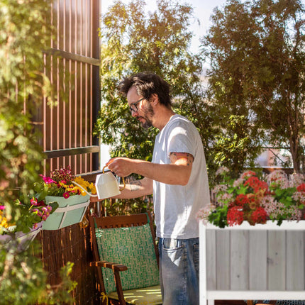 Raised Wooden Planter Box with Removable Liner
