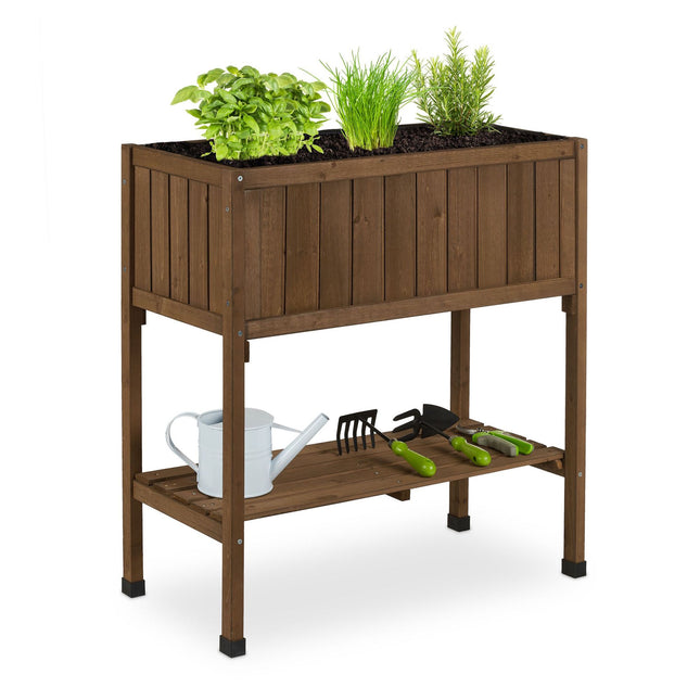 Raised bed of spruce