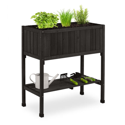Raised bed of spruce