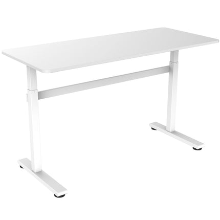 Raised/lowered desk Manual 140x60cm White