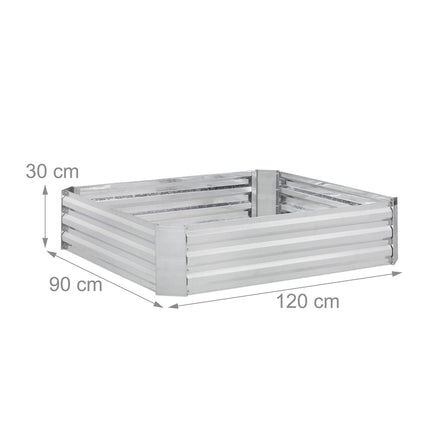 Raised metal bed