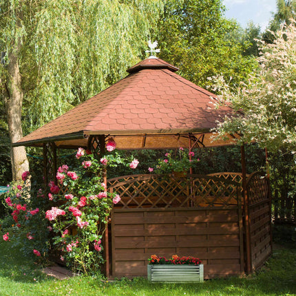 Raised metal bed