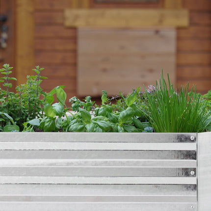 Raised metal bed