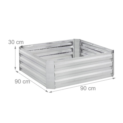 Raised metal bed