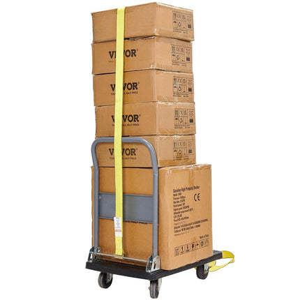 Ratchet Tie Down Straps 8-Pack, 2 in x 15 ft, E-Track