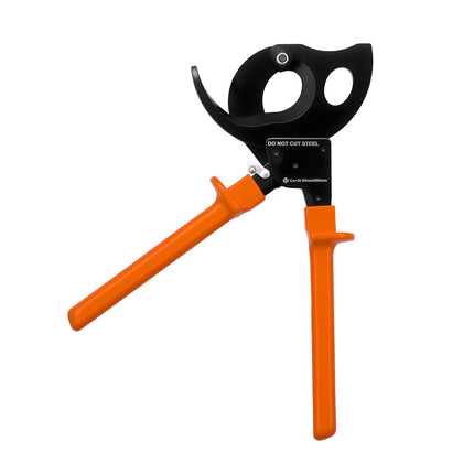 Ratcheting Cable Cutter, 1000 MCM, Quick-Release; PVC Handles