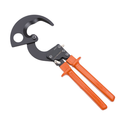 Ratcheting Cable Cutter 800 MCM, Quick-Release, PVC Handles