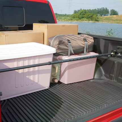 Ratcheting Truck Bed Cargo Bar, Adjustable 40–73 Inch