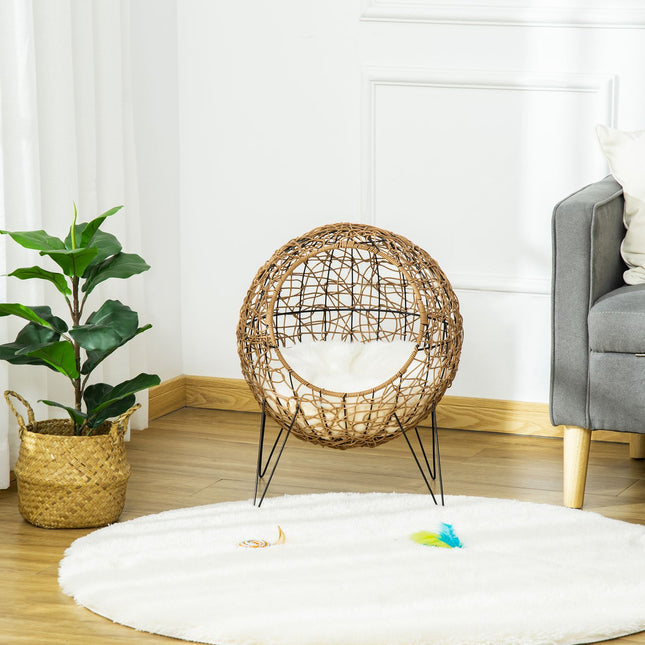 Rat size cave with pillow - Elevated pet bed Ø45x57 cm