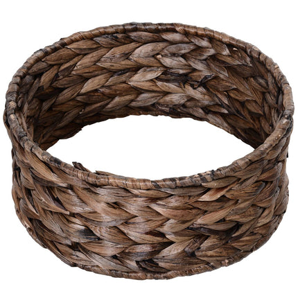 Rattan Kattenmand Gezellige Kattengrot Van Waterhyacint, Donkerbruin, Ideaal Voor De Woonkamer, 50X42X60Cm