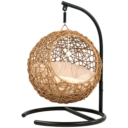 Rattan Cat Bed Cave, Washable Cushion, Play Ball, Up to 10 kg