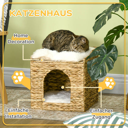 Rat size cave with cushion, 2 levels for cats up to 5 kg
