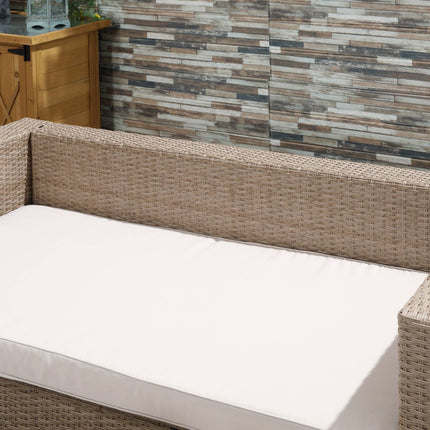 6-piece rattan garden seating set with coffee table