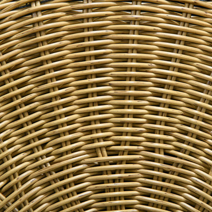 Stackable rattan coffee tables, set of 2 - Khaki, garden use
