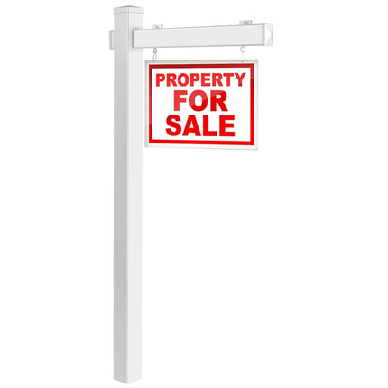 Real Estate Sign Post, UPVC, 180 cm, No Digging Required