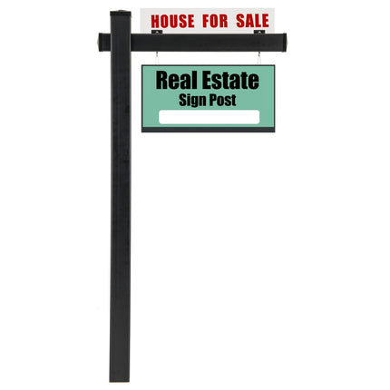 Real Estate Sign Stand, 180 cm UPVC, No Digging Required