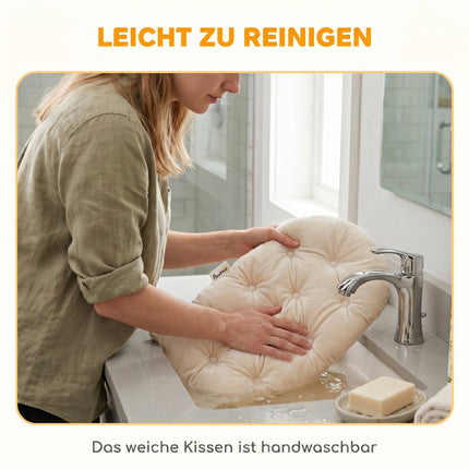 Achterfietsmand voor honden en katten, gemaakt van riet met deksel en kussen.