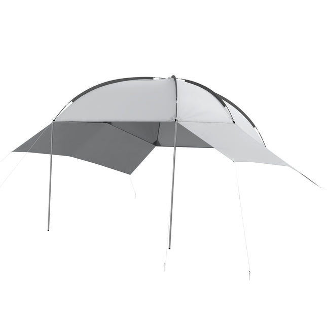 Achtertent Voor Auto'S Waterdichte Autotent Met Stalen Frame, Regen- En Zonwering, 3X2,6X2,3-2,6M, Draagbaar
