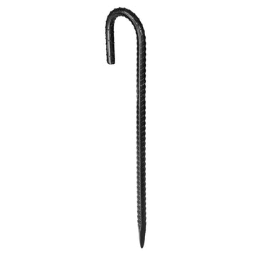 Rebar Stakes, 12-Inch J Hook, 16-Pack Galvanized