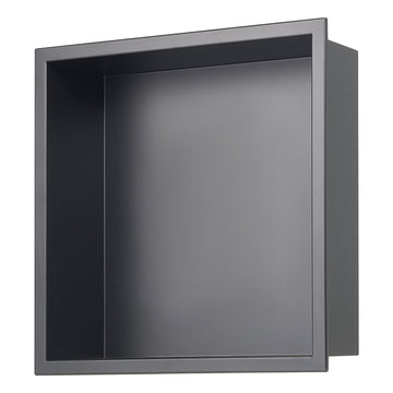 Recessed Shower Niche, 13x13in 304 Stainless, Black