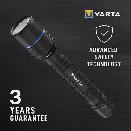 Rechargeable Flashlight 2000lm, IP67, USB-C, Powerbank