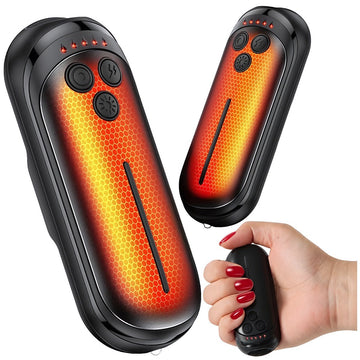 Rechargeable Hand Warmer 2-Pack with 3000 mAh Batteries, USB-C, 5 Heat Levels