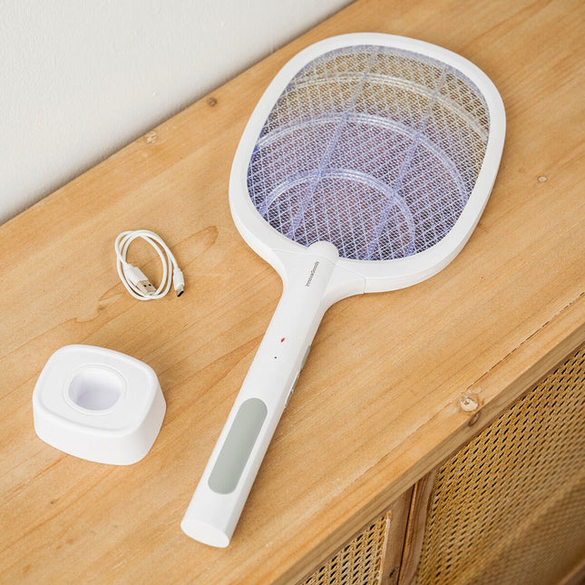 Rechargeable Insect Racket with UV Light, 3000V, USB-C