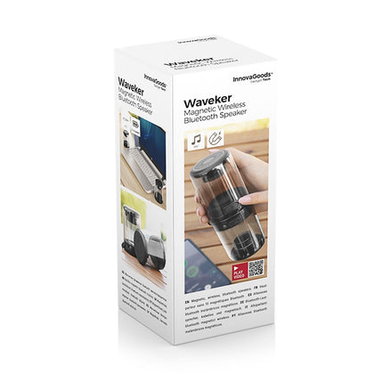 Rechargeable Magnetic Wireless Speakers Waveker InnovaGoods Pack of 2 units