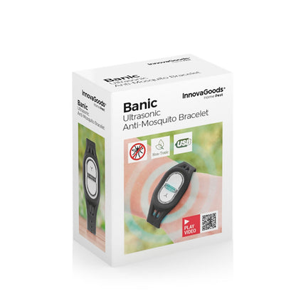 Rechargeable Mosquito-repellent Bracelet using Ultrasound Banic InnovaGoods