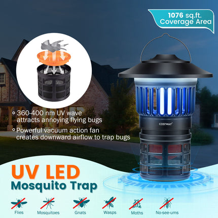 Rechargeable UV Bug Trap Light, 360–400 Nm, IPX4